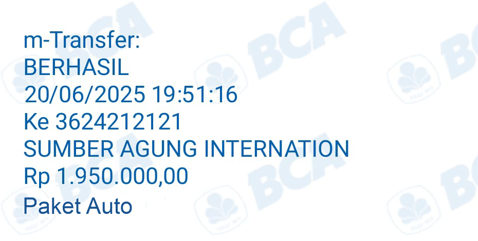 Bukti pembayaran